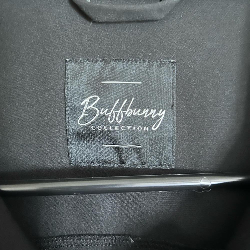 BuffBunny Black Cropped Button-Front Jacket - image 3